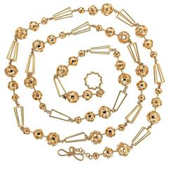 Celestial Planet Orbits Gold Necklace 5