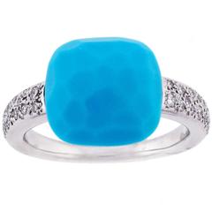 Pomellato Diamond and Turquoise Capri Ring