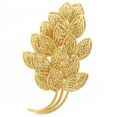 Van Cleef & Arpels Gold Leaf Brooch 12