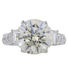 EGL Certified 5.75 Carat I/VS2 Diamond Ring