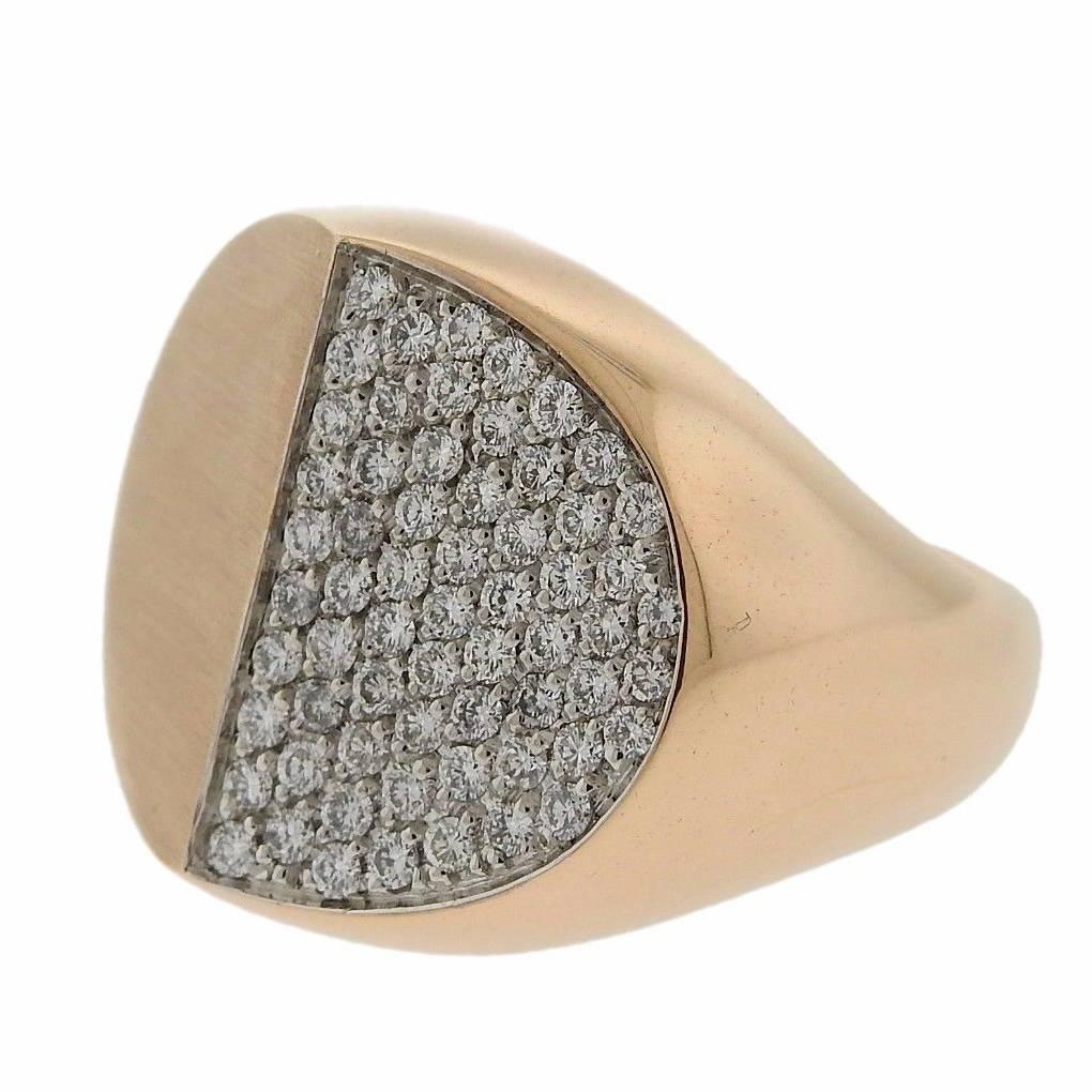 G. Bulgari Enigma Diamond Rose Gold Ring