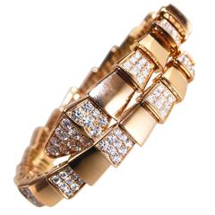 Bulgari Diamond and Rose Gold 'Serpenti' Bracelet 2