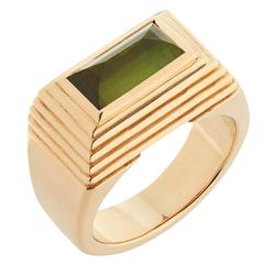 Zara Simon Yangon Ring Green Tourmaline Gold Ring 11