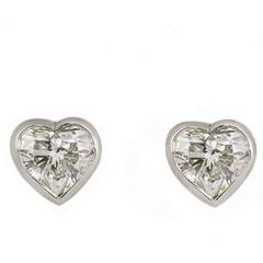 Heart Cut Diamond Earrings 2.20 Carat