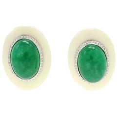 Luise Stones and Diamond Gold Earrings 10