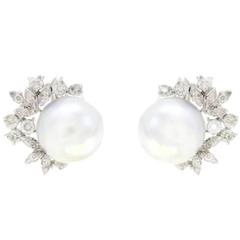 Luise Diamond Pearl Earrings