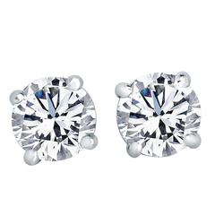 Diamond Stud Earrings 3.06 Carats 4