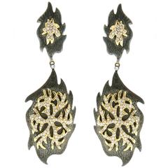 Diamond Silver Gold Earrings 9
