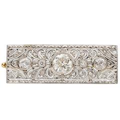 Edwardian Diamond Gold Brooch 10