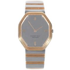 Audemars Piguet Yellow Gold Stainless Steel Ultra Slim Automatic Wristwatch 9