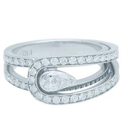 Fred Paris Diamond Platinum Ring