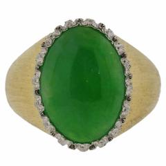 Buccellati Cabochon Jade Gold Ring 4