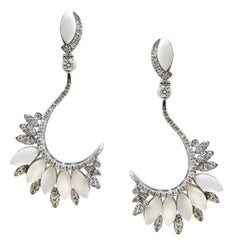 "Dafne" Earrings 18 Karat Gold, Diamonds, Ceramic 10