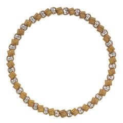 Van Cleef & Arpels Yellow Gold Brilliant Cut Diamond Necklace