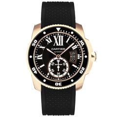 Cartier Rose Gold Calibre de Diver Automatic Wristwatch Ref W7100052