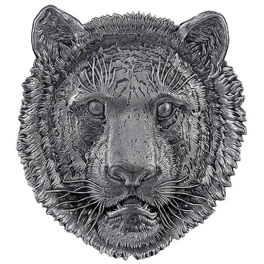 Buccellati Sterling Silver Lion Head Tray
