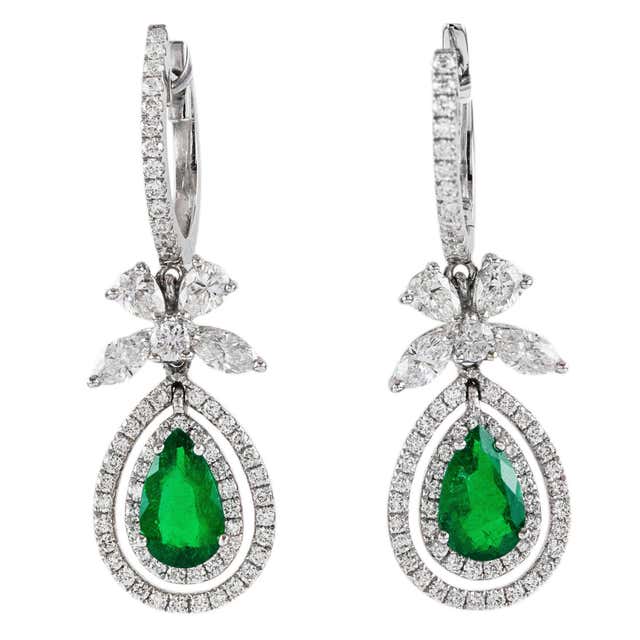 Diamond Dangle Earrings For Sale at 1stDibs | long diamond earrings ...