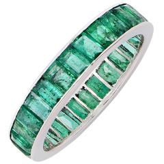 Natural Emerald Eternity Band Natural Emerald Eternity Band