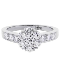 Van Cleef & Arpels Fleurette Diamond White Gold Ring 10