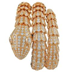 Bulgari Diamond Gold Serpenti Bracelet 9
