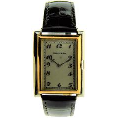 Tiffany & Co. by Jurgensen White and Rose Gold Art Deco Handmade Wristwatch 8