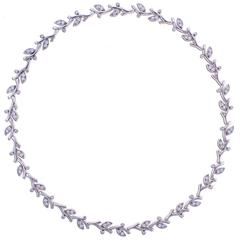 Tiffany & Co. Garland Diamond Platinum Garland Necklace