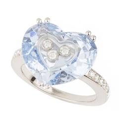 Chopard Happy Diamonds Ring in Blue Glass