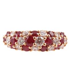 Oscar Heyman 1.11 Carat Ruby 0.87 Carat Diamond Yellow Gold Ring 8