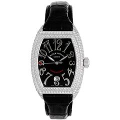 Franck Muller Ladies Conquistador White Gold Diamond Pave Automatic Wristwatch 5