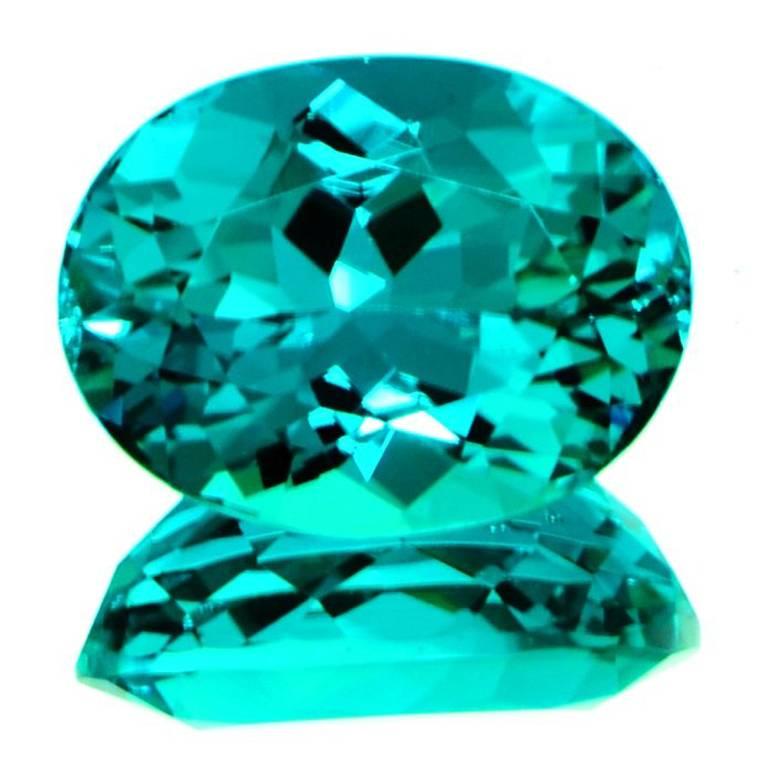 Extremely Rare 6.59 Carat Brazil Paraiba Tourmaline Gem