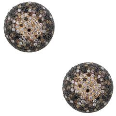 4 Carats Multicolor Diamonds Rose Gold Earrings 12