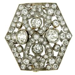 Boucheron Platinum Gold Brooch