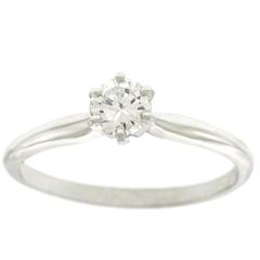 .35 Carat Diamond Solitaire Gold Engagement Ring