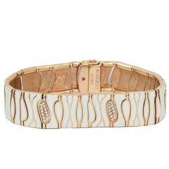 Roberto Coin Enamel Diamond Rose Gold Bracelet 6