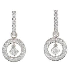 Diamond Drop Earrings 3.03 Carat GIA Certified