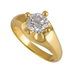 Bulgari Round Brilliant Cut Diamond Ring D/VVS1 1.01 Carat 4