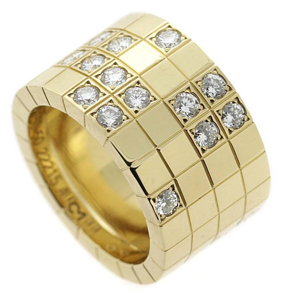 Cartier Lanieres Diamond Gold Band Ring