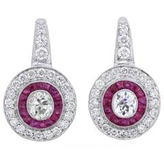 Diamond and Ruby ‘Target’ Earrings 12