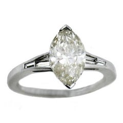 ct 2, 20 Anillo solitario de diamantes de oro blanco de 18 kt