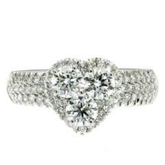 Diamond Gold Heart Ring 5