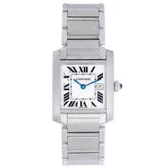 Cartier Tank Francaise Midsize Stainless Steel Watch W51011Q3