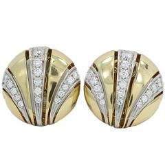 Van Cleef & Arpels Diamond Yellow Gold Earrings