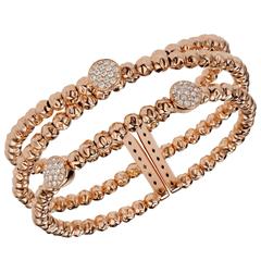 Damaso Martinez Diamond and 18 Karat Rose Gold Bracelet 7