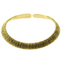 Pasquale Bruni Yellow Gold Choker Necklace