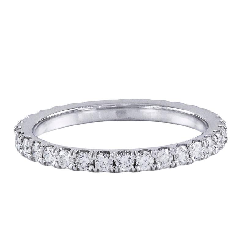 0 16 Carat Diamond Platinum Wedding Band For At 1stdibs Diamond And Platinum Eternity Wedding Band