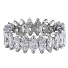 4.88 Carat Marquise Cut Diamond Eternity Wedding Band