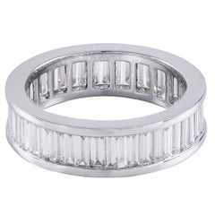 Baguette Diamond Eternity Wedding Band Ring