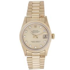 Rolex Yellow Gold Midsize Datejust Automatic Wristwatch Ref 68278 9