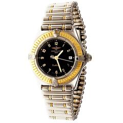 Breitling Ladies Callistino Montre-bracelet en or jaune et acier inoxydable à quartz