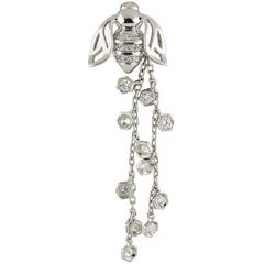 Piaget Diamond White Gold Bee Brooch 9